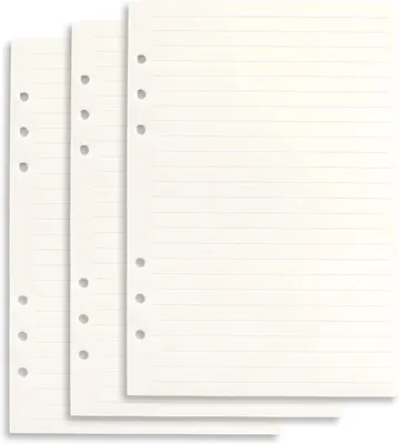 Produktbild von A5 Nachfülleinlagen liniert, 135 Blatt, 6 Löcher, für Notizbuch