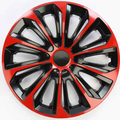 Produktbild von SET Radkappen Radzierblenden 4er Satz 15 STRONG red-black