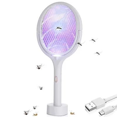 Produktbild von SWANEW 5in1 Elektrische Fliegenklatsche Insektenvernichter Insektenfalle Profi Mücken