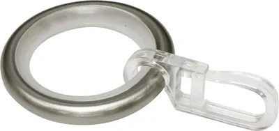 Produktbild von Gardinia Ringe mit Haken Memphis, Ø 16 mm, edelstahl-optik