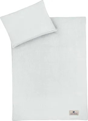 Produktbild von Julius Zöllner Bettwäsche Musselin grau 100/135+40/60