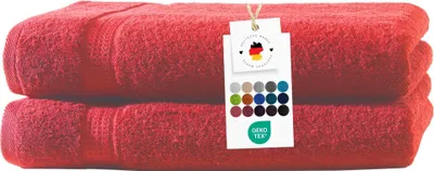 Produktbild von Badetücher 100x150 cm aus 100% Baumwolle, Duschtuch Frottier Handtücher 500g/m2