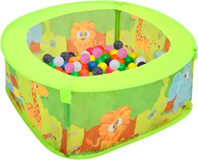 Image de Piscine à balles avec 300 balles pour enfants 75x75x32 cm