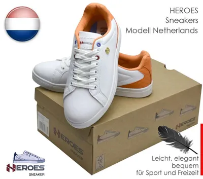 Produktbild von Sneakers weiß Damen Herren Sportschuhe Turnschuhe weiß Holland Tennis Freizeit Sport Gr. 45