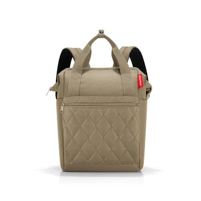 Produktbild von reisenthel allrounder R, Reisetasche, Rucksack, Rhombus Olive, 12 L, JR5046