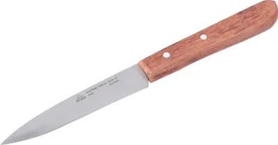 Produktbild von STUBAI hochwertiges Gemüsemesser mit Edelholzgriff | 100 mm, 40 g | Küchenmesser aus Edelstahl zum Schneiden von Gemüse, Gurken, Obst & Lebensmitteln, rostfrei