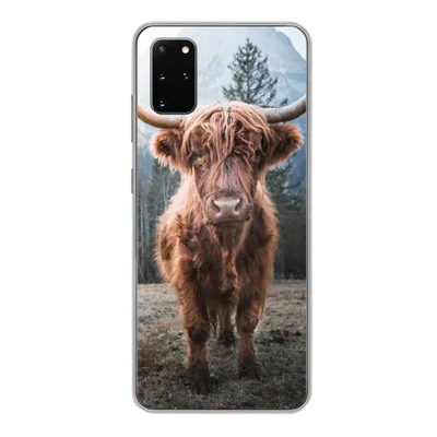 Produktbild von MuchoWow® Handyhülle Schutzhülle Hülle für Samsung Galaxy S20 Plus Schottischer Hochländer - Kuh - Tiere - Berg - Natur Silikon Softcase Handy Hülle - Hartschale