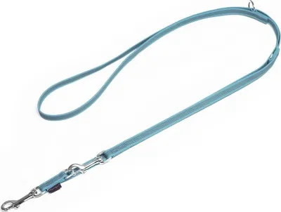 Produktbild von Mystique® Gummierte Umhängeleine Leine 20mm Standard Karabiner hellblau 2m