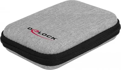 Produktbild von Delock Schutztasche für 2.5" SSDs, Gehäuse oder Festplatten bis 12 x 8 x 2 cm