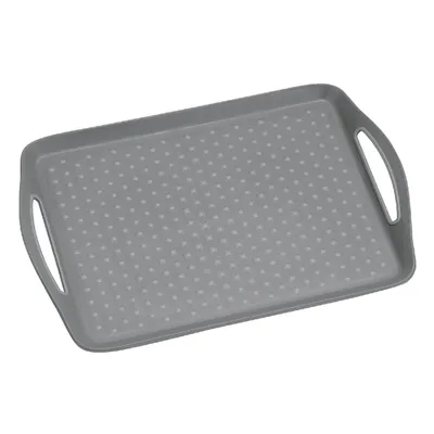 Immagine prodotto di Vassoio di servizio in plastica, grigio antiscivolo 45,5 x 32 cm