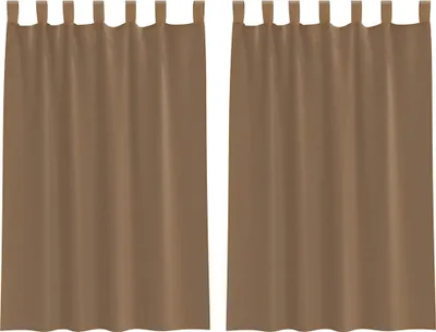 Obrázok produktu pre vidaXL Voálové závesy s pútkami 2 ks. Svetlohnedé 140x175 cm