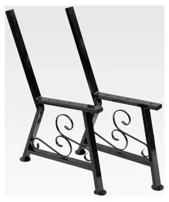 Produktbild von Stahl Bankfuß Bein ohne Armlehne für Gartenbank /2 Stück/