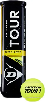 Produktbild von Dunlop Tour Brilliance Tennisbälle Gelb 3 Balls Gelb 3 Balls