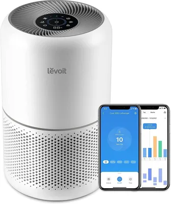 Produktbild von Levoit Luftreiniger Luftreiniger Allergiker mit H13HEPA Filter gegen Schimmel,Staub,Pollen, für 100 m² Räume, Air Purifier Raucherzimmer Luftfilter