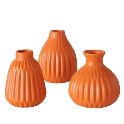Produktbild von Vase Esko Set 3-teilig Keramik Schwarz