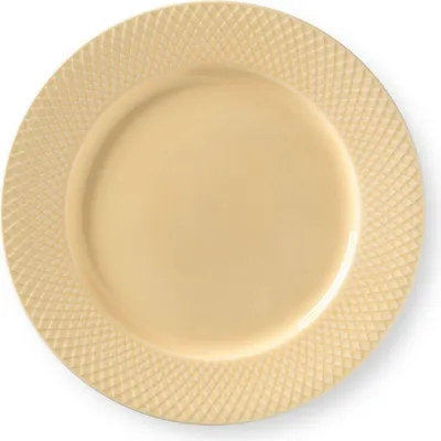 Immagine prodotto di Lyngby Porcelæn - Piatto piano Rhombe Ø27 cm, sabbia
