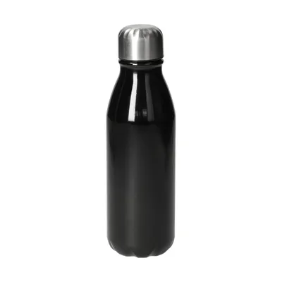 Produktbild von Trinkflasche 0,5 l "Colare" - robuste Aluminiumflasche für Kinder & Erwachsene - ideal für Schule & Alltag - schwarz