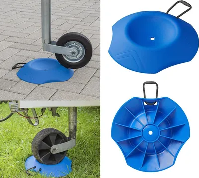 Produktbild von AS Unterlegkeil für PKW Ø250 mm mit Aufhäng Seil Anhänger Stützrad Keile Bremskei AS