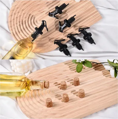 Immagine prodotto di Set di dispenser per olio - 4 pezzi - 500 ml - vetro alimentare