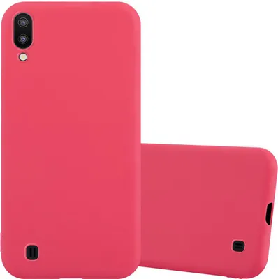 Produktbild von Cadorabo Hülle für Samsung Galaxy A10 / M10 Schutzhülle in Rot Handyhülle TPU Silikon Etui Case Cover