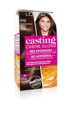 Zdjęcie produktu dla Farba Do Włosów L'oréal Casting Creme Gloss 418 Czekoladowa Mokka