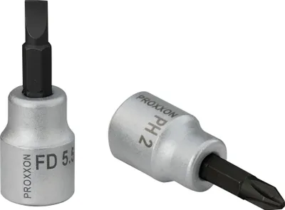 Obrázek produktu pro PROXXON 23595 PH2 Kreuzschlitzschrauben Einsatz Antrieb 10mm (3/8') Länge 50mm