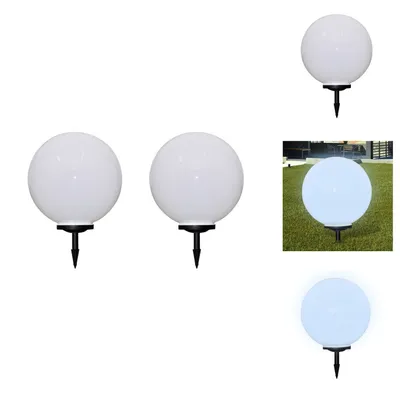 Zdjęcie produktu dla vidaXL Oświetlenie ścieżki 2 szt. LED 50 cm z kolcem - Oświetlenie zewnętrzne
