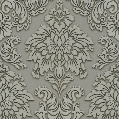 Produktbild von Profhome 368981-GU Barock Tapete Ornament glänzend grau silber beige 5,33 m2