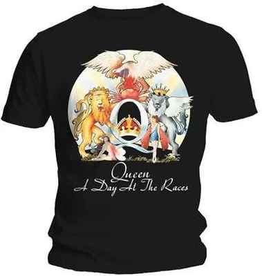 Immagine prodotto di Queen - Maglietta "A Day At The Races" per uomo/donna Unisex RO830 (L) (Nero)