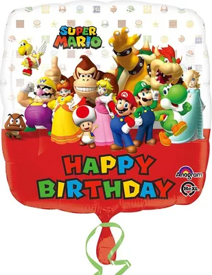 Obrázok produktu pre Amscan Mario Bros Happy Birthday 0 0 STK