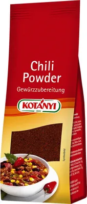 Produktbild von Kotanyi Chili Powder Gewürzzubereitung im Nachfüllbeutel 60g