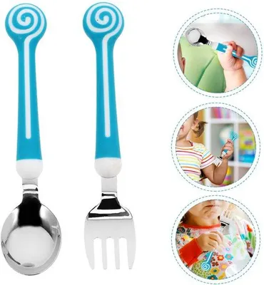 Produktbild von Kinderessenset aus Edelstahl mit Löffel und Gabel