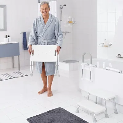 Immagine prodotto di RIDDER Sgabello doccia pieghevole 110 kg Bianco A0050301