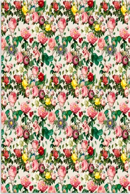 Produktbild von MuchoWow® Poster Blumen - Frühling - Pastell 120x180 cm - Kunstposter