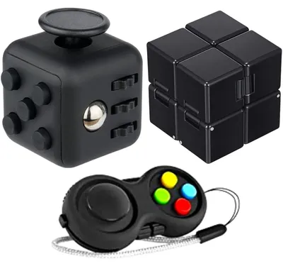 Obrázek produktu pro Antistresový kostka a Infinity Fidget Pad - Hračky na uvolnění stresu