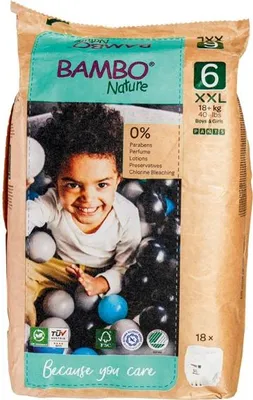 Productafbeelding van Bambo Nature Luierbroekjes 6 XXL (18 stuks)