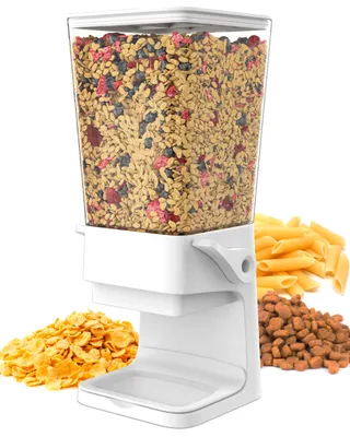 Lebensmittelspender 5 L für Müsli, Pasta & Trockenfutter, Weiß