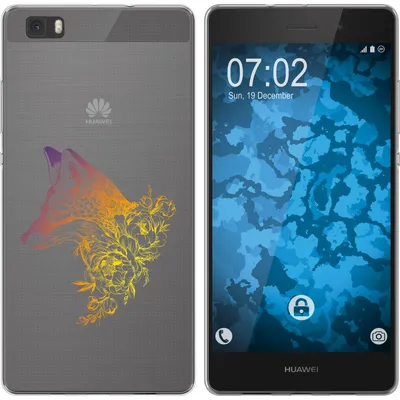 Produktbild von PhoneNatic Case kompatibel mit Huawei P8 Lite 2015 (1.Gen.) Silikon-Hülle Floral Fuchs M1-3