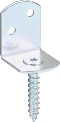 Obrázek produktu pro Držák plotu z chvojí 83x32x30x38mm pozinkovaný žlutý ve tvaru L