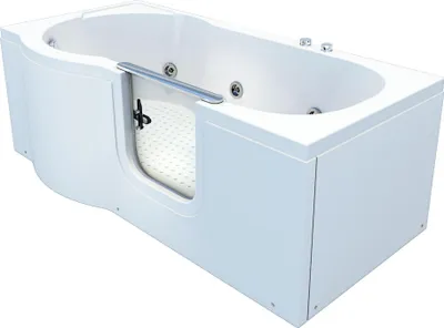 Produktbild von Seniorenwanne mit Tür Whirlpool S12-WP-R Badewanne 85x170cm ohne Armatur