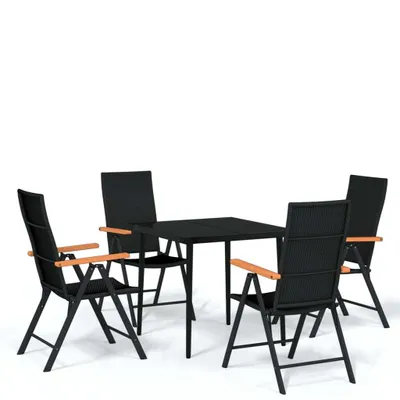 Produktbild von 5-tlg. Garten-Essgruppe Schwarz