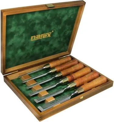 Obrázek produktu pro Sada plochých dlát PREMIUM v kazetě, WOOD LINE PLUS, 6-10-12-16-20-26, leštěná