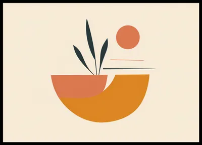 Obrázek produktu pro Poster 70x50cm Minimalistický západ