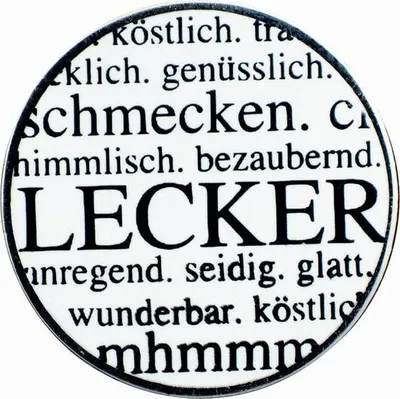 Produktbild von Gourmetpin - Motiv "Lecker"