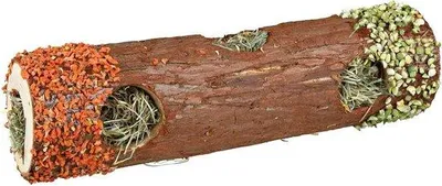 Produktbild von 35g Tunneltube mit Heuwuchs und Hibiskusblüten/Karottenroten Stängeln/Erbsenblüten