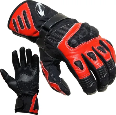Produktbild von Motorradhandschuhe City Sommer rot von PROANTI® - Größe XL