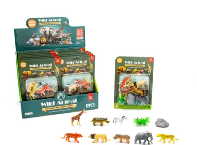 Produktbild von Wildtiere Figuren Set 10 Stück 6 cm