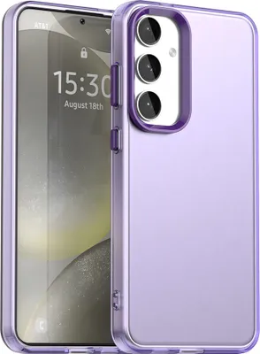 Produktbild von Handyhülle für Samsung Galaxy S24+ / S25+ Schlank Durchscheinend Matt Stoßfest Schutzhülle Lila