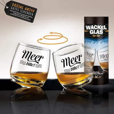 Produktbild von Wackelglas "Meer", 2er Set