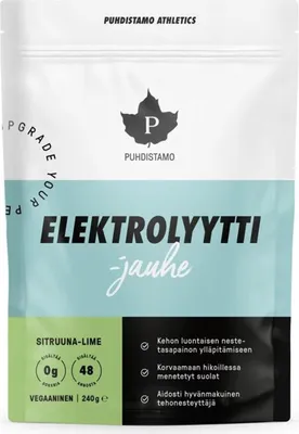 Produktbild von Puhdistamo 6430039223363, Zitrone, Pulver, Vitamin C, Kalzium, Magnesium, Kalium, Natrium, 240 g, 5 g